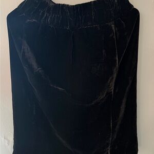J. Crew Black Velvet Skirt